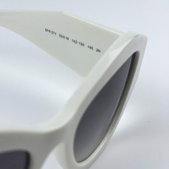 NEW Prada PR07YS 142130 White Grey Gradient Cat Eye Women Sunglasses - Picture 12 of 13